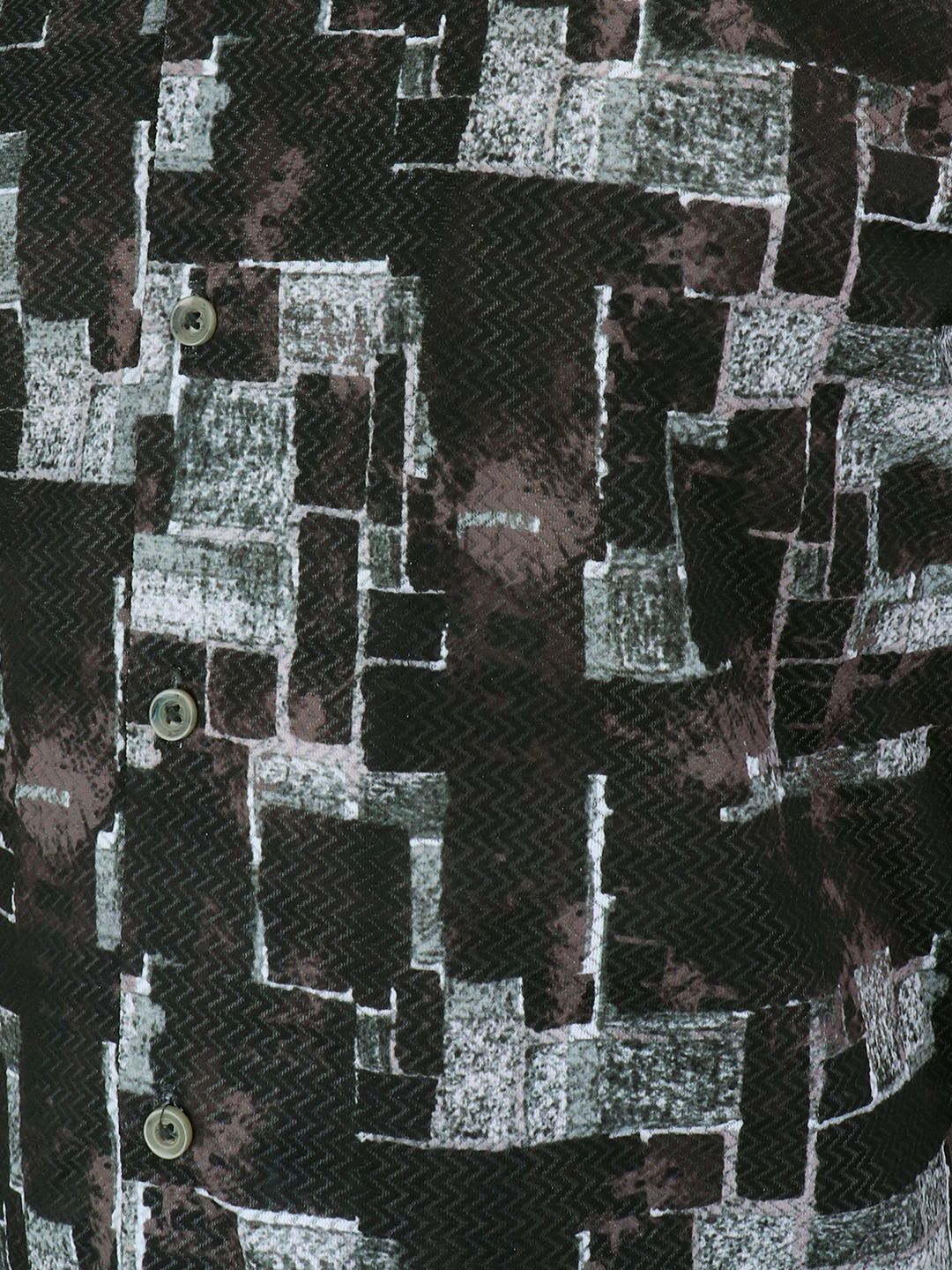 Abstract Printed Spread Collar Casual Smart Fit Shirt - Image 5